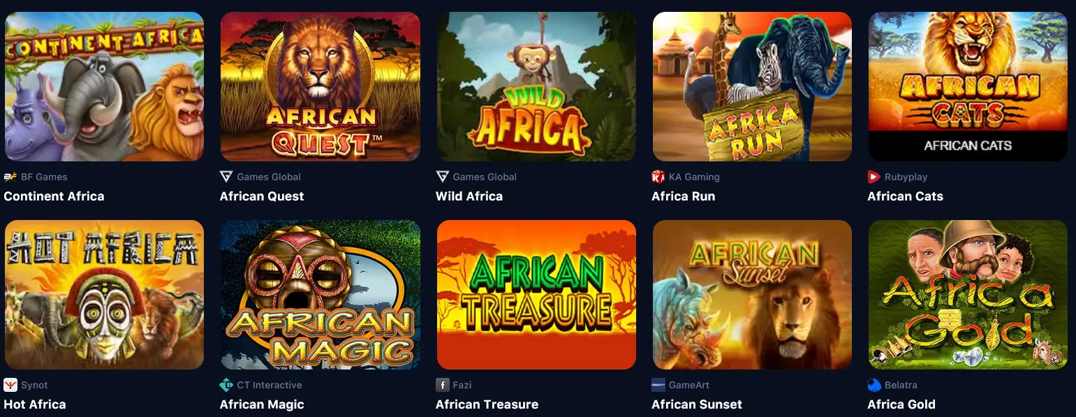 African Speletjies by 1Win Casino African Speletjies by 1Win Casino