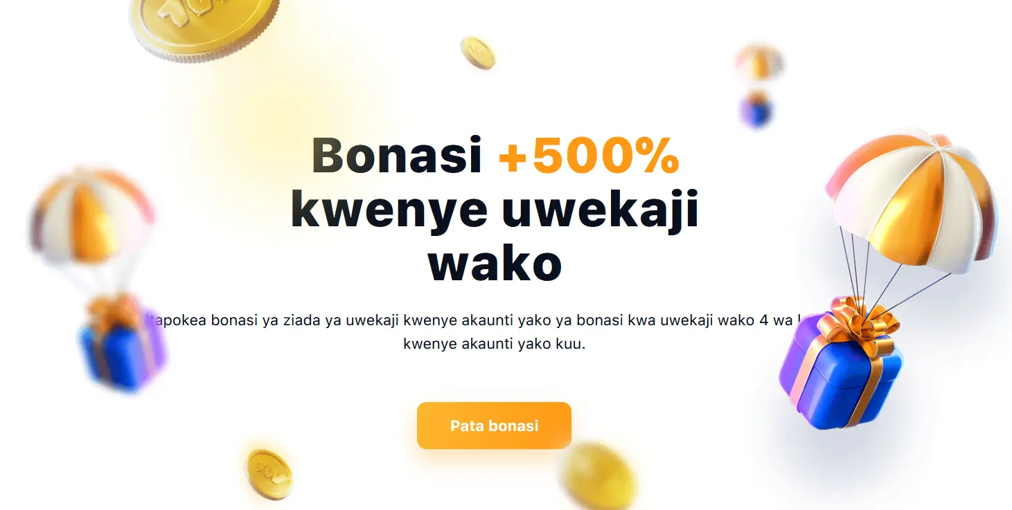 Bonus +500% op deposito Bonus +500% op deposito